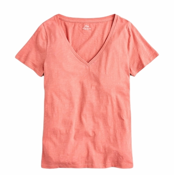NEW J. Crew Vintage Tee #L2169 Soft Comfy Barbiecore Summer Tropical Coral Pink - Picture 3 of 7